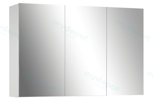 1200*150*720mm Pvc White Shaving Cabinet Three Doors