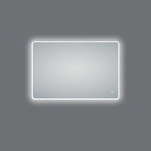 1200*800mm Frosted Edge 3 Color Lighting Backlit Acrylic LED Mirror Touch Sensor Switch Defogger Pad Wall Mounted Vertical or Horizontal