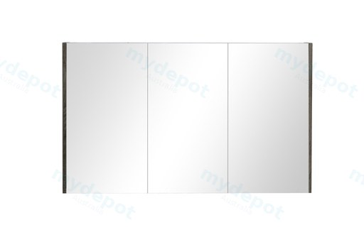 1200mm Dark Grey MDF 3 Doors Pencil Edge Shaving Cabinet