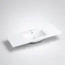 1200Lx460Dx180HMM NANA Gloss White Thin Edge Ceramic Top