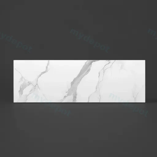 1200mm White Marble Look Sintered Stone Top Matte Finish Benchtop