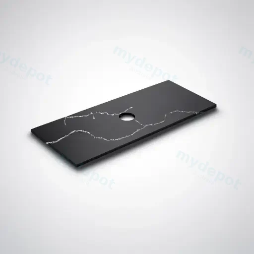1205X465X12mm Calacatta Night Solid Surface Stone Top