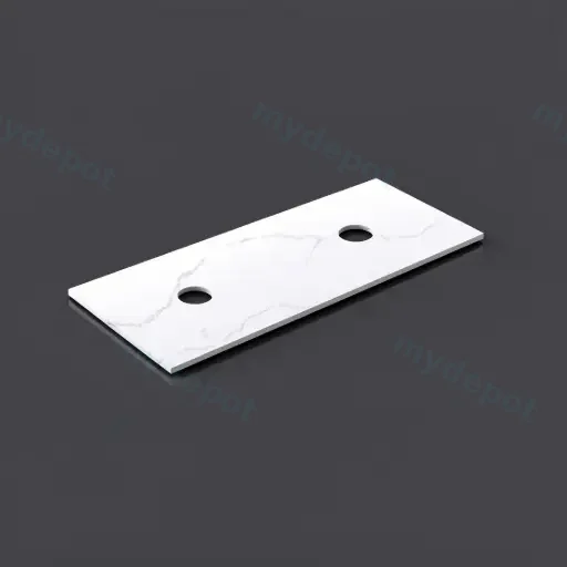 1205X465X12mm Calacatta Artic White Solid Surface Stone Top