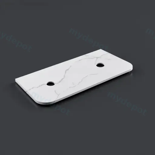 1205X505X12mm Calacatta Artic White Solid Surface Stone Top