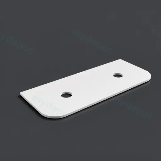 1205X505X20mm Blanco White(WG034) Zero Silica Engineer Curve Stone Top