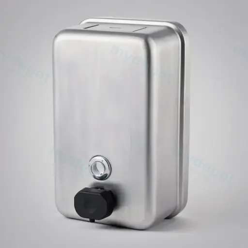 122X1208X73mm Bradley Australia Map Vertical Satin SS Soap Dispenser