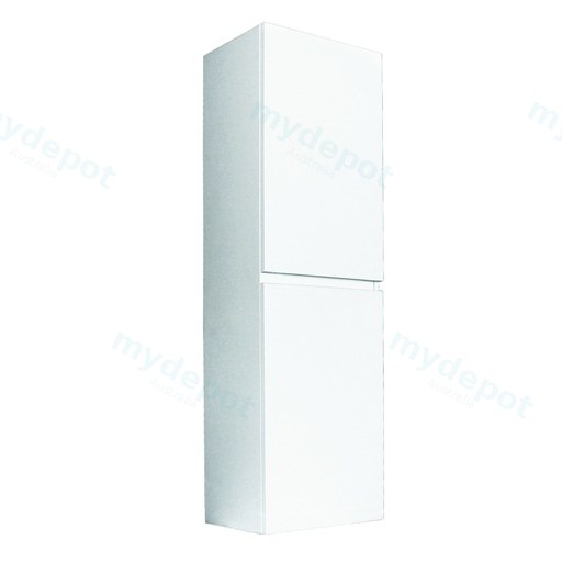 1350mm Gloss White MDF 2 Doors Tall Boy Vanity