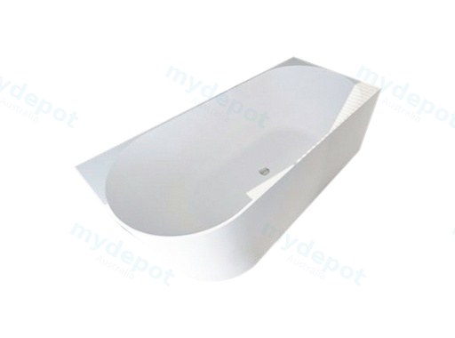 1400*750*590mm Nova Right Hand Corner Gloss White Bathtub