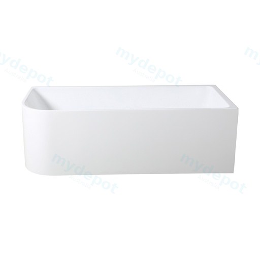 1400X730X510mm Gloss White Clayton Free Standing Bath Right Corner None Overflow 40mm Waste+Pipe Supplied
