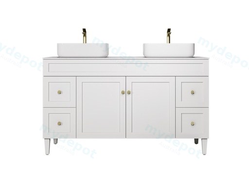 1490X455X860 Matte White Harold Federation Free Standing PVC Cabinet