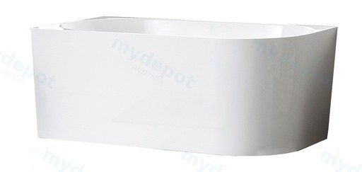 1500X750X600mm Gloss White Bingie Skirt Bath Left Coner None Overflow 40mm Waste+Pipe Supplied