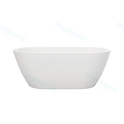 1500mm Freestanding Bathtub Gloss White Acrylic Oval Bathtub