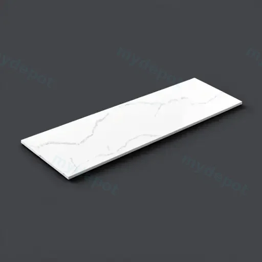 1505X465X12mm Calacatta Artic White Solid Surface Stone Top