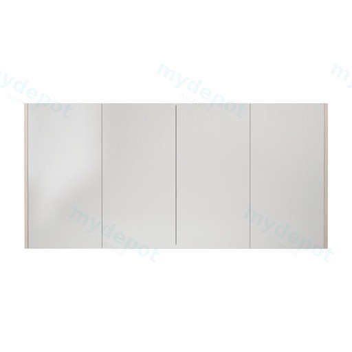 1500×720×150mm Coastal Oak Camden Pencil Edge Shaving Cabinet