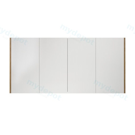 1500×720×150mm Prime Oak Camden Pencil Edge Shaving Cabinet