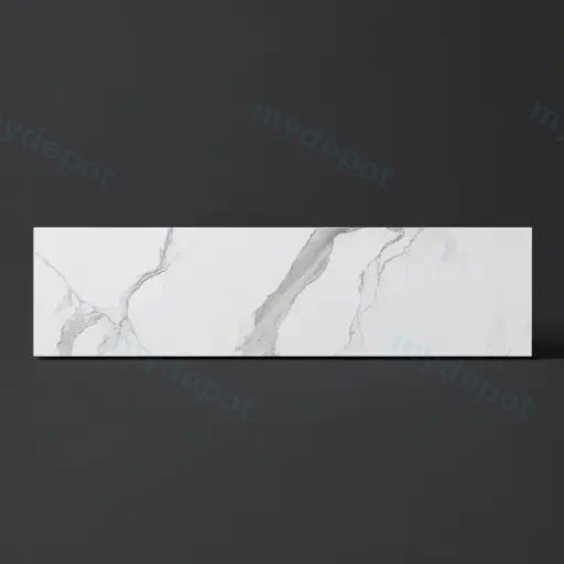 1500mm White Marble Look Sintered Stone Top Matte Finish Benchtop