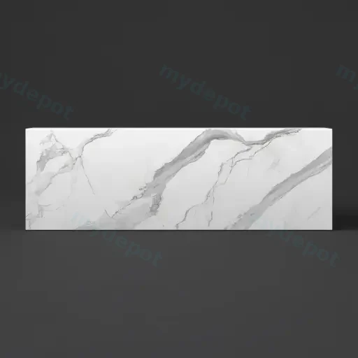 1500mm White Marble Look Sintered Stone Top Matte Finish Benchtop