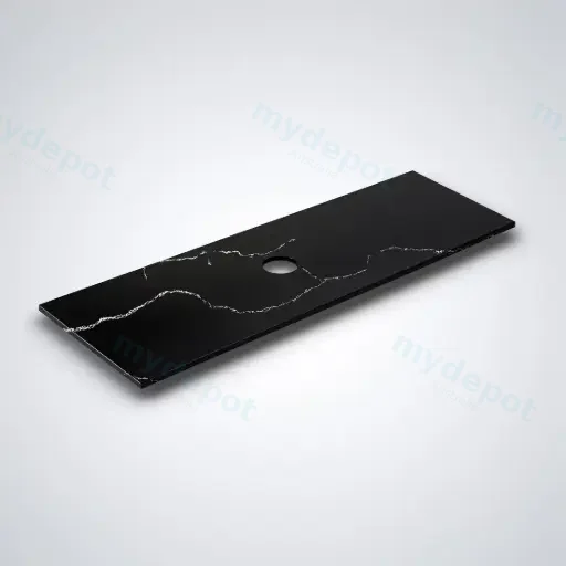 1505X465X12mm Calacatta Night Solid Surface Stone Top