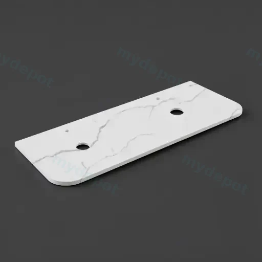 1505X505X12mm Calacatta Artic White Solid Surface Stone Top