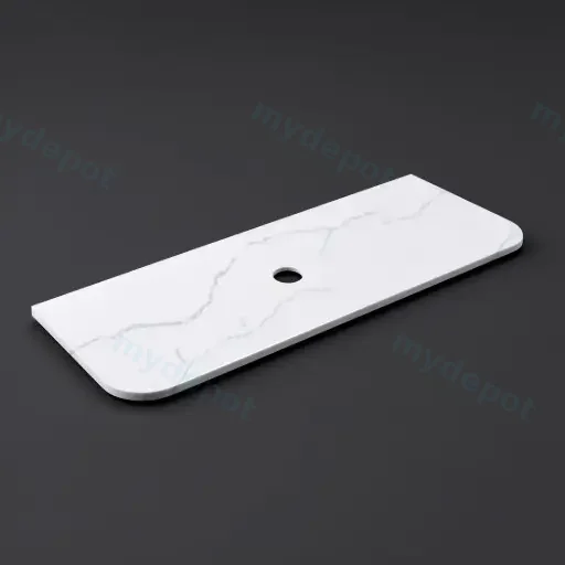 1505X505X12mm Calacatta Artic White Solid Surface Stone Top