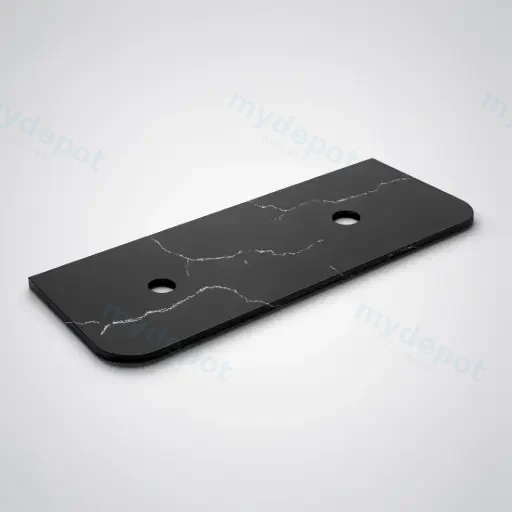 1505X505X12mm Calacatta Night Solid Surface Curve Stone Top