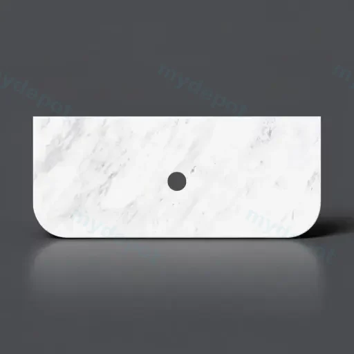 1505X505X18mm Carrara White Marble Curve Stone Top