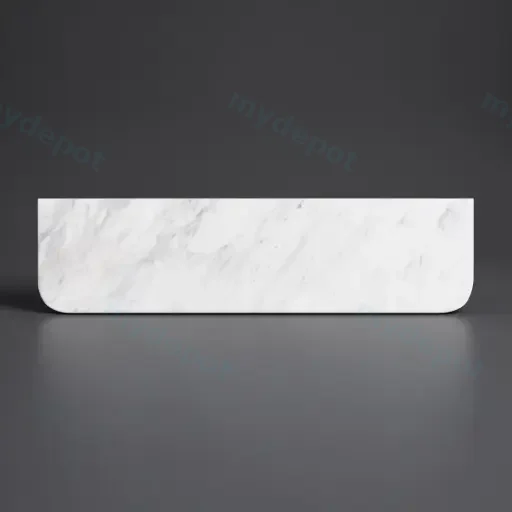 1505X505X18mm Carrara White Marble Curve Stone Top