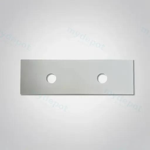 1505x465x15mm Luna White Zero Silica Quartz Square Corner Stone Top