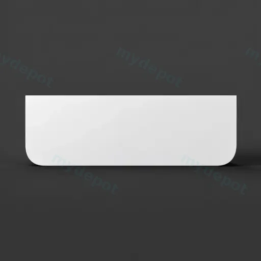 1500mm Matte White Sintered Stone Top Rounded Corner Benchtop