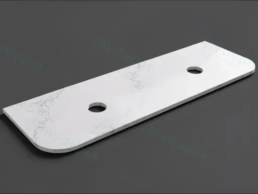 1505X505X20mm Calacatta White (WG486) Zero Silica Engineer Curve Stone Top
