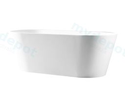 1700*800*590mm Iseo Ultra Slim Freestanding Gloss White Bathtub