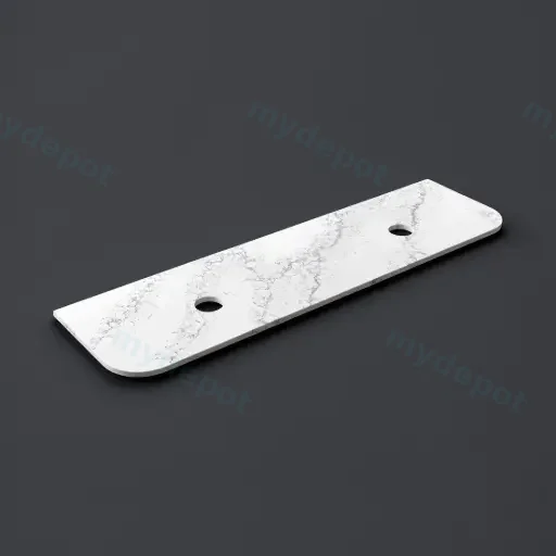 1805X505X20mm Calacatta White (WG486) Zero Silica Engineer Curve Stone Top