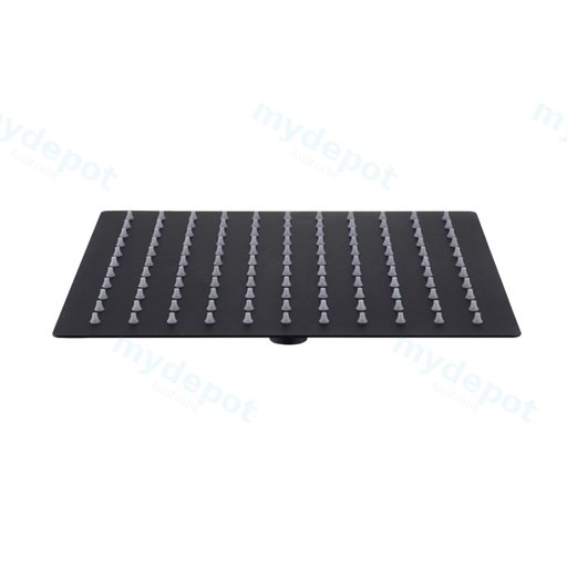 250mm 10 inch Stainless Steel 304 Matte Black Super-slim Square Rainfall Shower Head