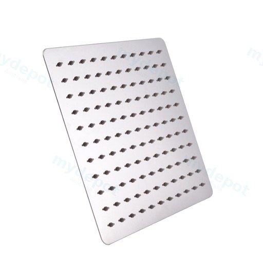 250mm 10 inch Stainless Steel 304 Square Chrome Super-slim Rainfall Shower Head