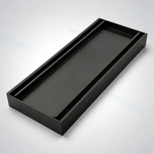 300-5600mm Lauxes Black Aluminium Slimline Tile Insert Floor Grate Drain Any Size Indoor