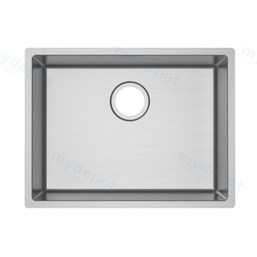 304 Stainless Steel Hand-made Single Bowl Kitchen Sink(Round Edges) 586*450*230mm