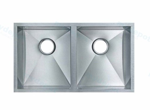 304 Stainless Steel Hand-made Double Bowl Kitchen Sink 770*450*215mm