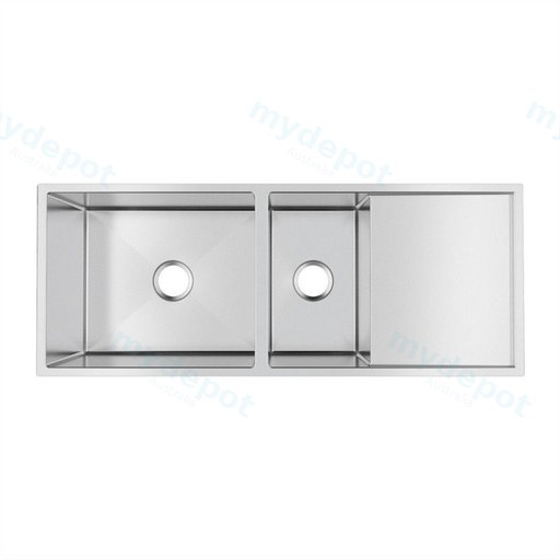 304 Stainless Steel Hand-made Double Bowl Kitchen Sink(Round Edges)