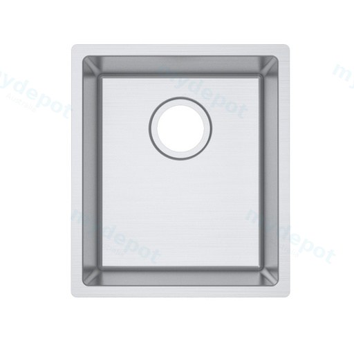 304 Stainless Steel Hand-made Single Bowl Kitchen Sink(Round Edges)380*440*200mm