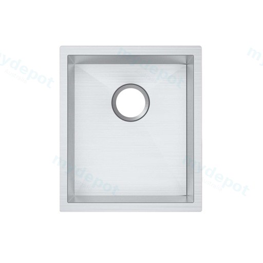 304 Stainless Steel Hand-made Single Bowl Kitchen Sink(Round Edges)390*450*215mm