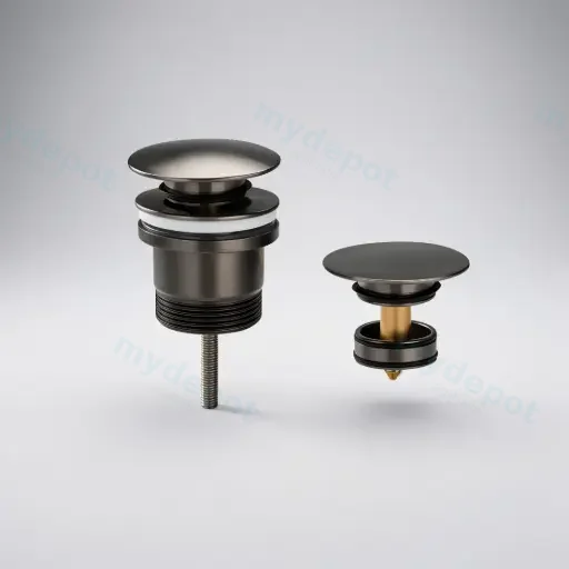32mm Universal Basin Pop-Up Waste Brushed Gun Metal