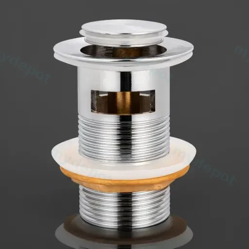 32mm/40mm Chrome Solid Brass Basin Pop Up Waste  With Overflow