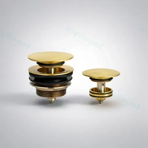32mm Universal Bath Pop-Up Waste Brushed Gold