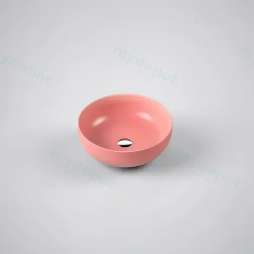 350*350*140mm Matt Pink Above Counter Basin