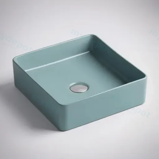 360*360*110mm Etna Tango Grey Above Counter Square Basin