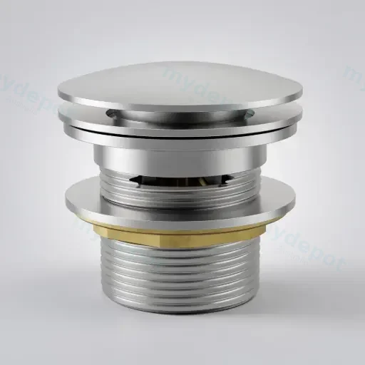 40mm Bath Pop-Up Plug With Removabel Waste With Overflow Brushed Nickel
