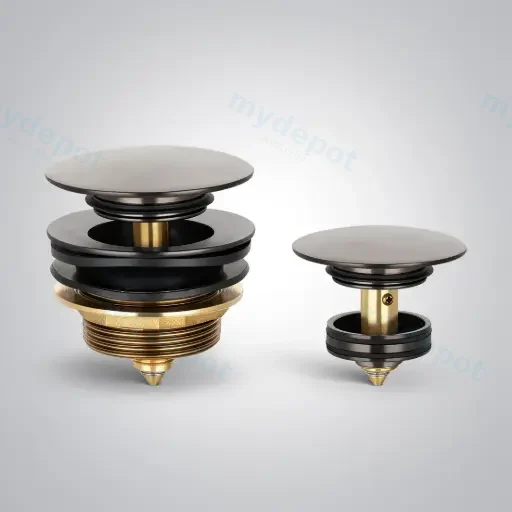 40mm Non Overflow Pop-Up Waste Brushed Gun Metal