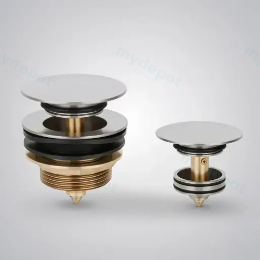 40mm Non Overflow Pop-Up Waste Brushed Nickel