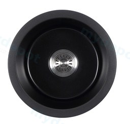 410*205mm Cora Black Round Granite Sink