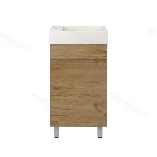 420X250X500mm Camden Modern Free Standing Cabinet Prime Oak,Soft Closing Finger Pull Doors
